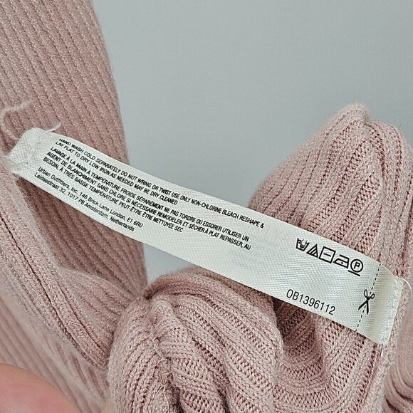 Anthro Daily Practice Slim V-Neck Maxi Dress Pink Women’s M NEW Ribbed Knit - Picture 10 of 12